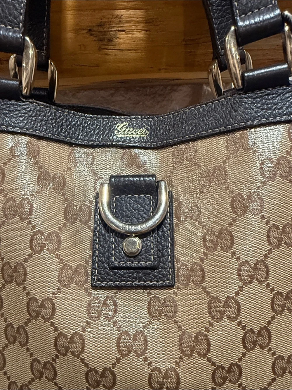 Gucci GG Crystal Abbey D Ring Tote